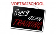 Deze week geen voetbalschool
