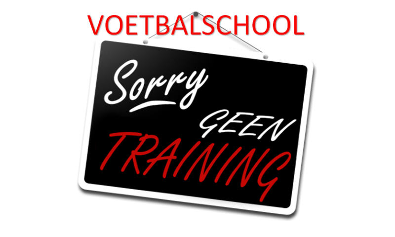 Deze week geen voetbalschool