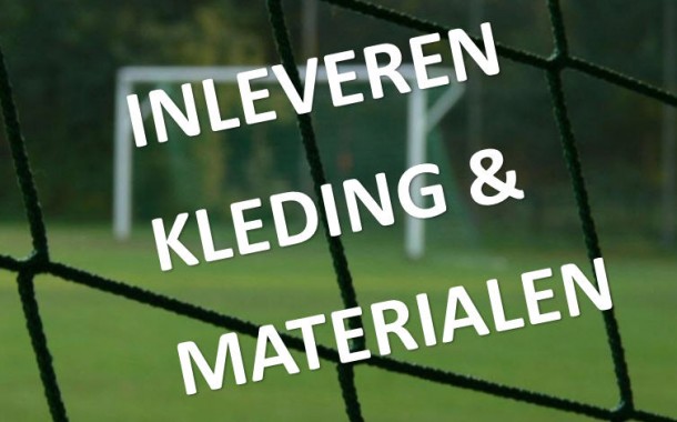 Kleding inleveren door leiders