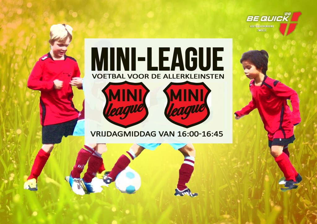Mini voetbal bij Be Quick ’28