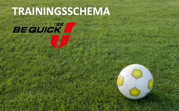 Trainingsschema 2022-2023 staat online