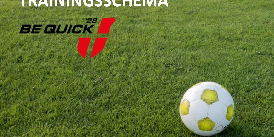 Trainingsschema 2026-2027 staat online