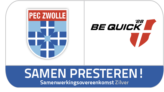 PEC Zwolle en Be Quick'28. Samen presteren.