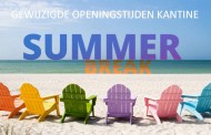 Openingstijden kantine in de zomervakantie