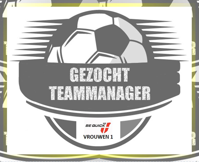 Vrouwen 1 zoekt een teammanager