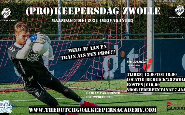 Ambitie als keeper? Schrijf je dan snel in!