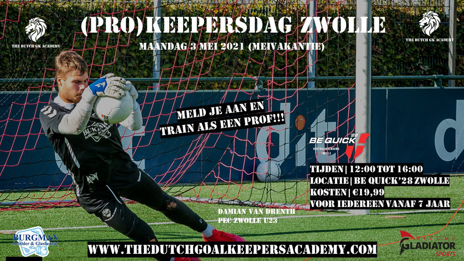 Ambitie als keeper? Schrijf je dan snel in!