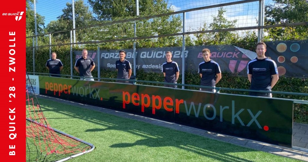 Nieuwe presentatiepolo's Heren 2 sponsor Pepperworkx Personeelsdiensten