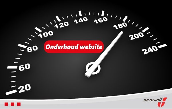 Onderhoud en snelheid website Be Quick '28