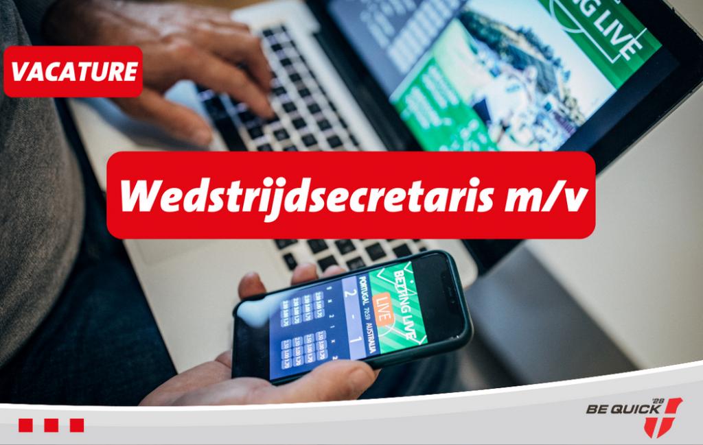 Vacature Wedstrijdsecretaris m/v