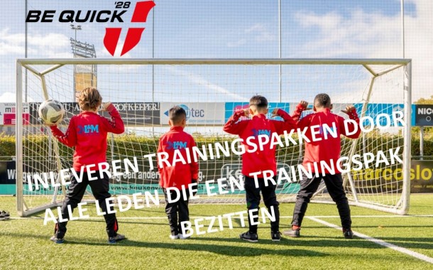 INLEVEREN TRAININGSPAKKEN DOOR ALLE JEUGDLEDEN
