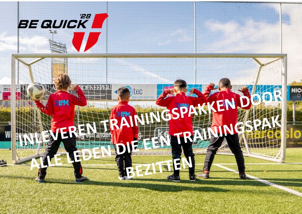 INLEVEREN TRAININGSPAKKEN DOOR ALLE JEUGDLEDEN