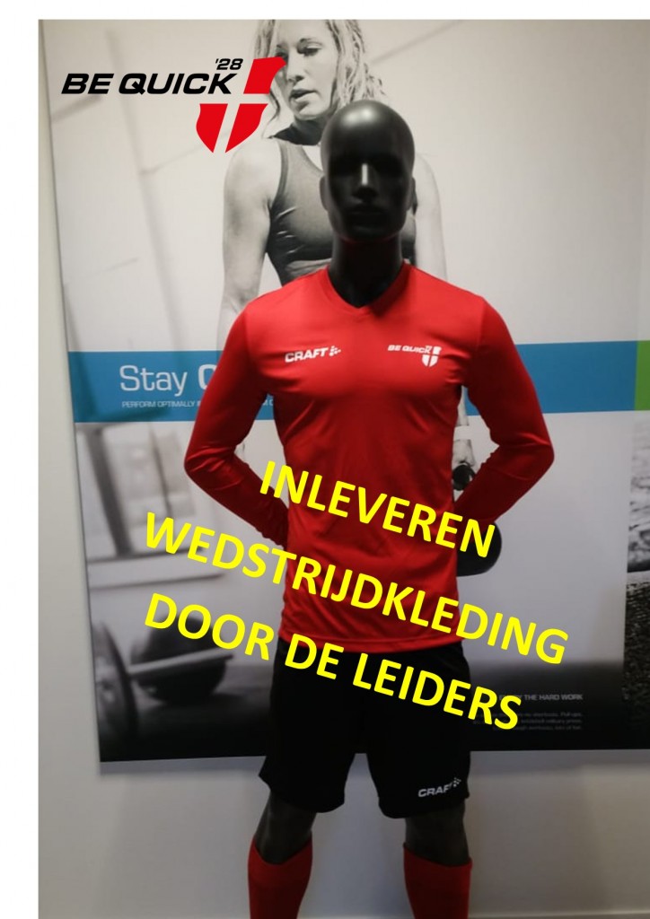 INLEVEREN WEDSTRIJDKLEDING DOOR LEIDERS