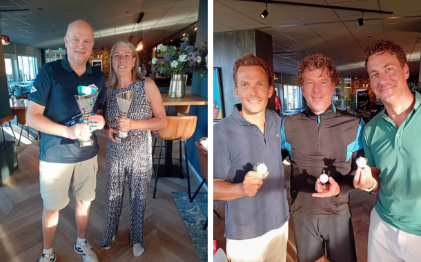 Marijke Ebbens en Bob ten Thij winnen Be Quick’ 28 Golfdag