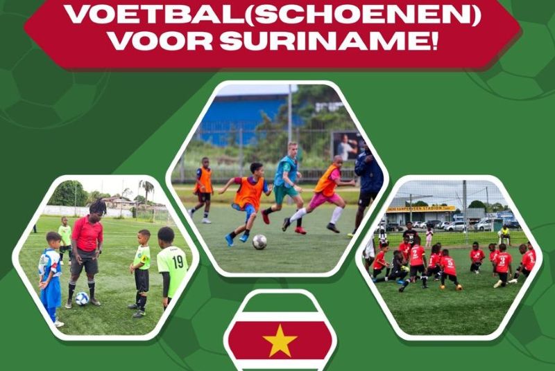 Inzameling voetbalschoenen voor Suriname