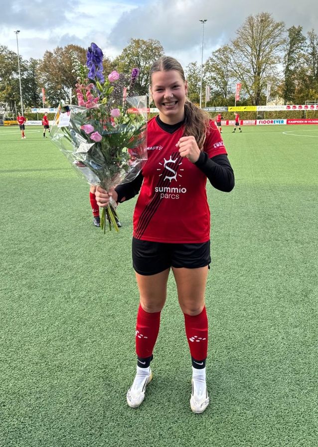Isa werd speelster van de wedstrijd.