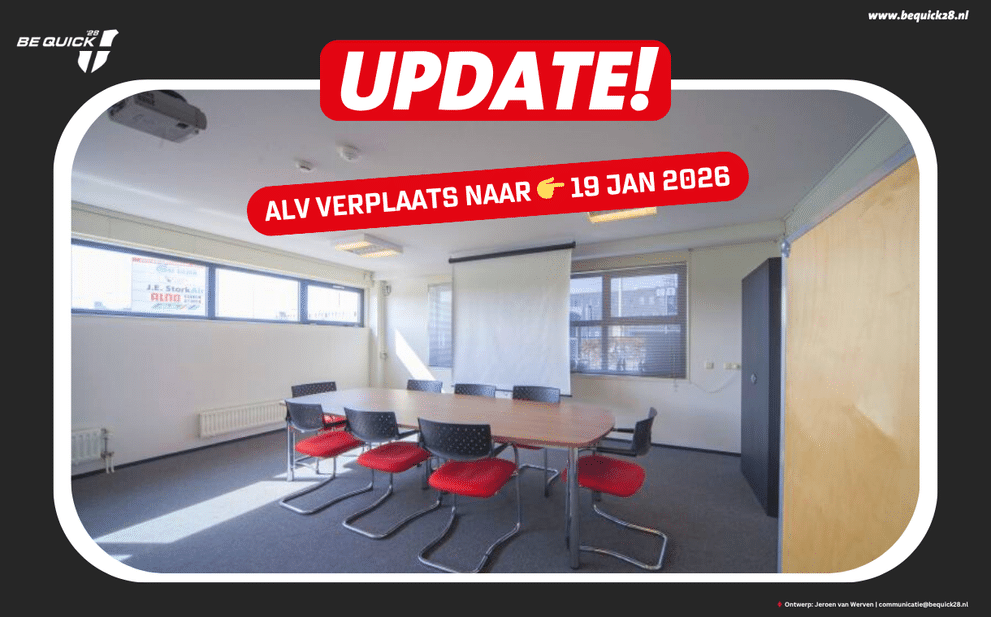 Update: 👉 ALV verplaatst naar maandag 19 januari 2026