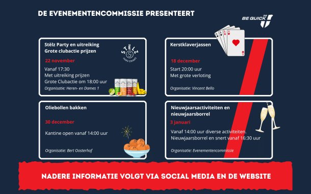 De evenementencommissie presenteert