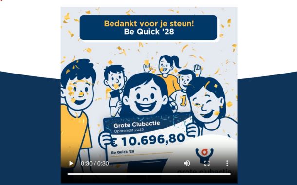 Bedankt voor jullie steun!