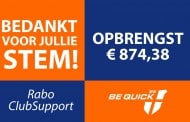 Be Quick ’28 ontvangt €874,38 van de Rabobank!