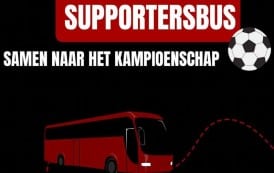 Steun vrouwen 1 op weg naar kampioenschap en ga mee in supportersbus
