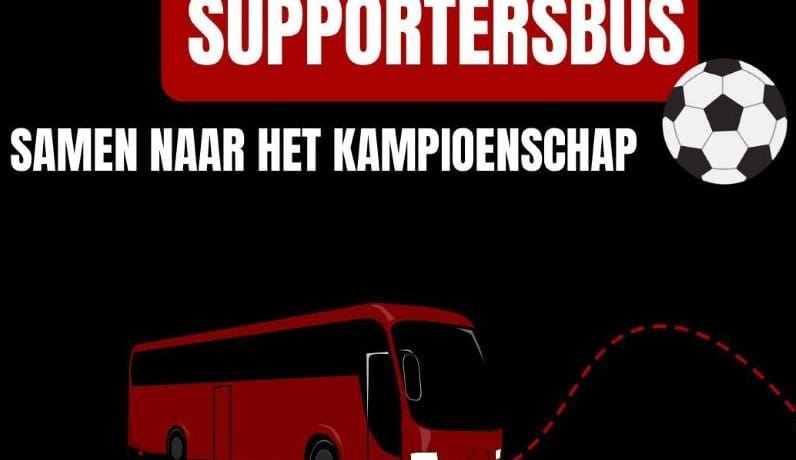 Steun vrouwen 1 op weg naar kampioenschap en ga mee in supportersbus