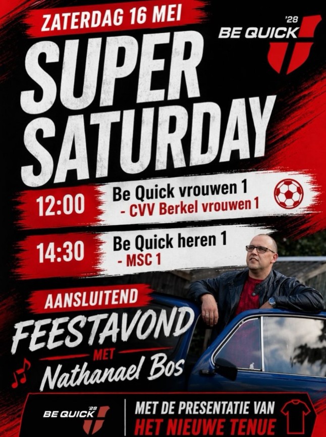 16 mei: feest / sponsorbijeenkomst / onthulling nieuw tenue
