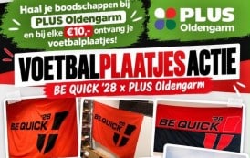 Voetbalplaatjesactie Be Quick van start bij PLUS Oldengarm